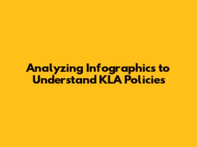 Analyzing Infographics to Understand KLA Policies