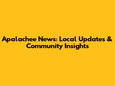 Apalachee News: Local Updates & Community Insights