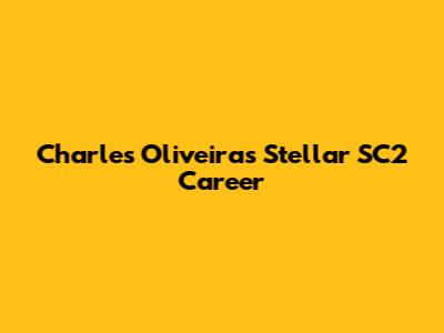 Charles Oliveira's Stellar SC2 Career
