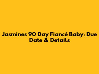Jasmine's 90 Day Fiancé Baby: Due Date & Details
