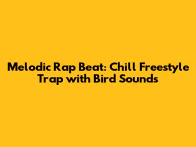Melodic Rap Beat: Chill Freestyle Trap with Bird Sounds