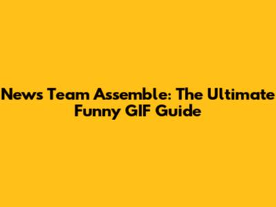 News Team Assemble: The Ultimate Funny GIF Guide
