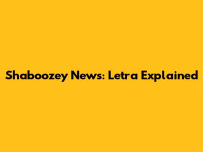 Shaboozey News: Letra Explained