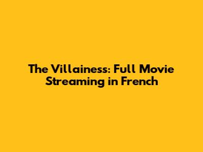 The Villainess: Full Movie Streaming in French