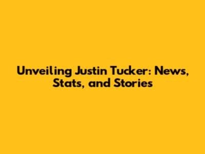 Unveiling Justin Tucker: News, Stats, and Stories